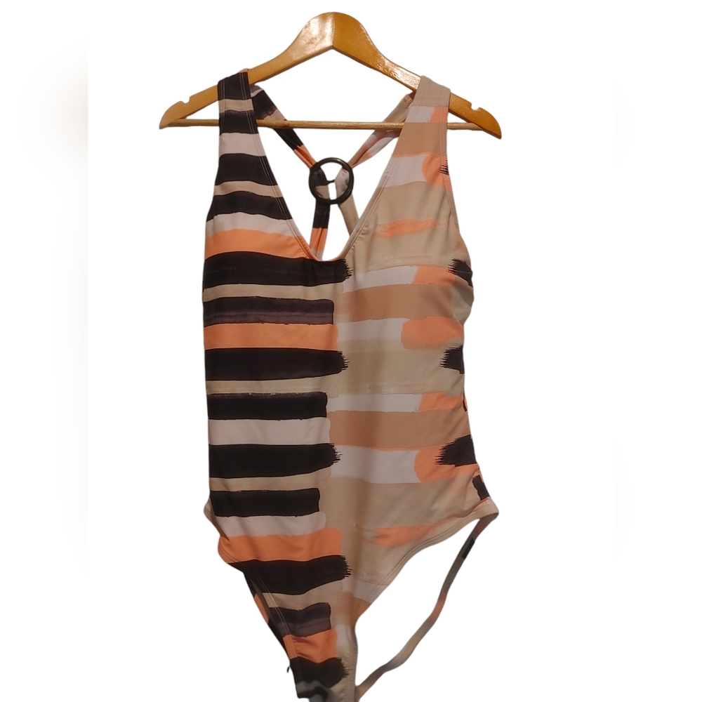 Mynah Womens One Piece Swimsuit Tummy Panel
